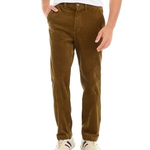 New Men’s Nautica Brown Classic Corduroy Rigger Style Pants 36x34-NWT